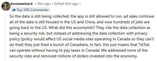 突发！加拿大以国家安全为由下令立即关闭TikTok业务！引发全网吐槽政府愚蠢！