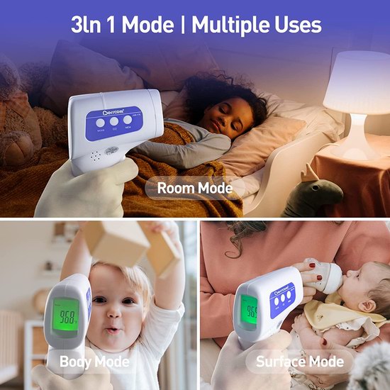 白菜价！Berrcom 三合一 非接触式 数字体温计/额温枪2.5折 12.39加元！