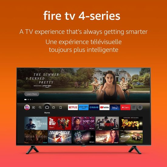 Amazon Fire TV 4-Series 43英寸/50英寸4K超高清智能电视7折 329.99-419.99加元包邮！