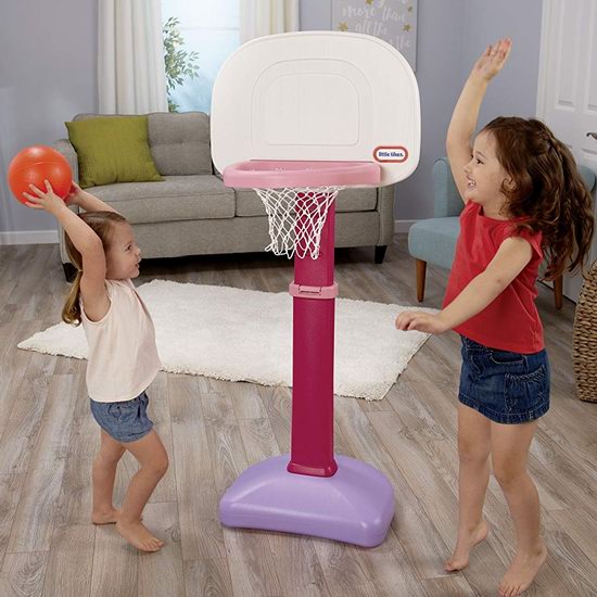 Little Tikes 小泰克 EasyScore 儿童成长型室内/室外篮球架套装6.5折 27.98加元！2色可选！