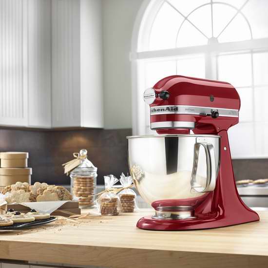KitchenAid 厨宝 KSM150PS Artisan 名厨系列5夸脱多功能厨师机6.9折 329.98加元包邮！多色可选！
