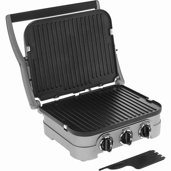 居家烧烤神器！Cuisinart CGR-4NC 五合一烧烤炉6.5折 84.94加元包邮！