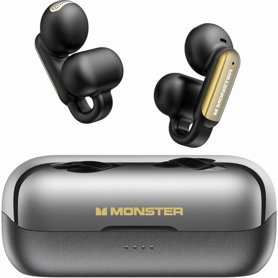 白菜价！历史新低！Monster 魔声 超舒适 耳夹式耳机2.1折 31.49加元包邮！