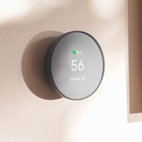 Google Nest Thermostat 高颜值 家用智能温控器7.2折 129.99加元包邮！3色可选！