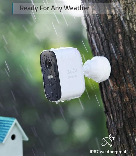 史低价！eufy eufyCam 2C 室内/室外 家庭安防 全高清双无线摄像头套装 179.99加元（原价 299.99加元）