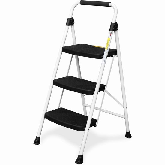 HBTower 可折叠3阶人字梯5.3折 57.99加元（原价 109.99加元）