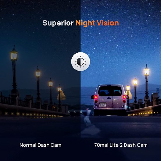 小米 70mai Dash Cam Lite 2 1080P全高清 行车记录仪 55.99加元限量特卖并包邮！