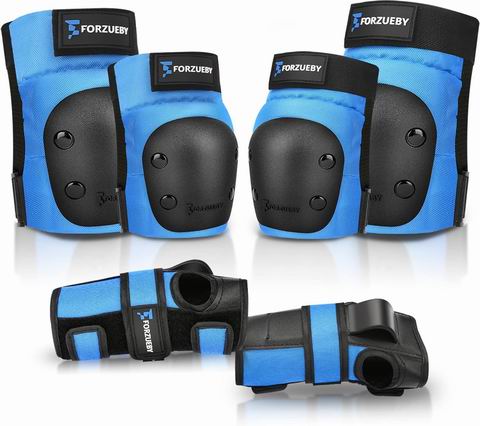 史低价！Forzueby 6合1 成人/儿童护膝护肘护腕套装 25.41加元（原价 40.99加元）  ！多色可选