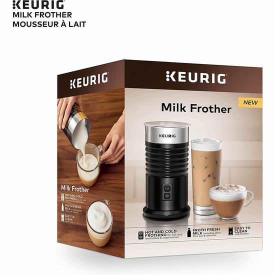 Keurig 拿铁 卡布奇诺 冷热两用奶泡机6.2折 49.99加元包邮！