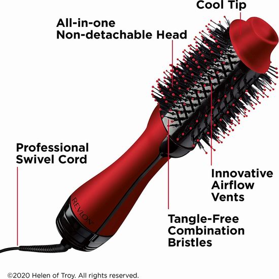戴森终结者！Revlon 露华浓 One-Step 吹梳一体式吹风机7.1折 49.94加元包邮！2色可选！