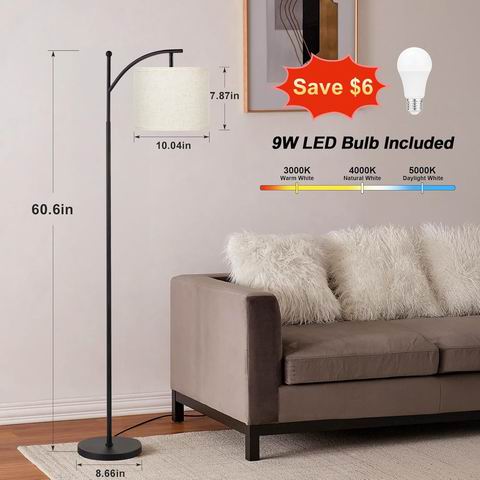 史低价！Ambimall  3种色温 LED 落地灯 44.98加元（原价 79.99加元）