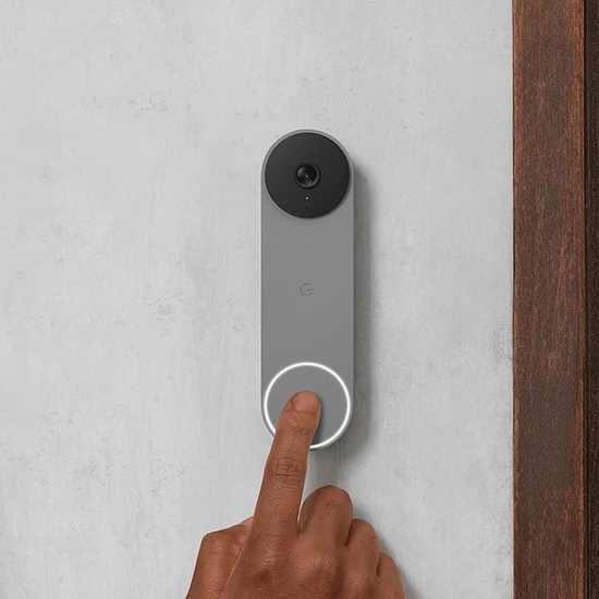 Google Nest Doorbell 第二代家庭安防智能可视门铃6.2折 149.99加元包邮！有线无线2款各2色可选！