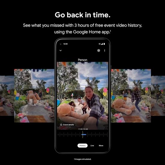 Google Nest Doorbell 第二代家庭安防智能可视门铃6.2折 149.99加元包邮！有线无线2款各2色可选！