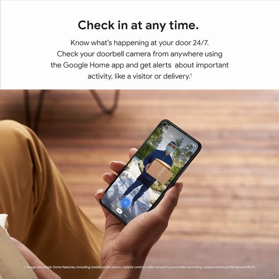 Google Nest Doorbell 第二代家庭安防智能可视门铃6.2折 149.99加元包邮！有线无线2款各2色可选！