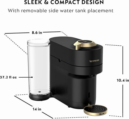 历史最低价！Breville Nespresso Vertuo Pop+ Deluxe 胶囊咖啡机5.2折 99加元包邮！