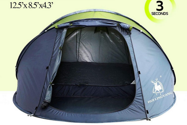 缩略图 | 6人简易弹出式帐篷：特价$169.99，3秒装完！