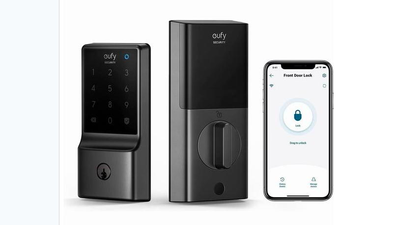 缩略图 | 历史最低价！eufy Security C210 Wi-Fi 五合一 智能密码门锁5折 99.98加元包邮！2色可选！