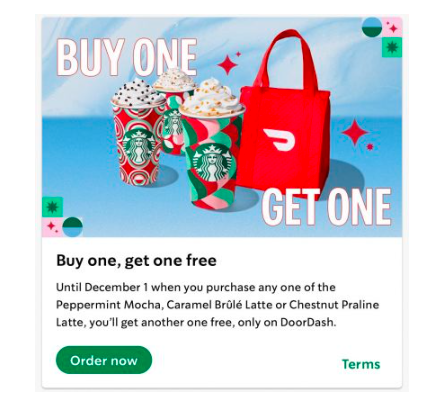 缩略图 | 买一赠一，喜欢星巴克starbucks冲冲冲！