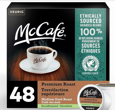 缩略图 | 爱喝咖啡的冲喽！限时抢！McCafé  咖啡胶囊48粒 7.1折 24.27加元！单粒仅0.51加元！3款可选！
