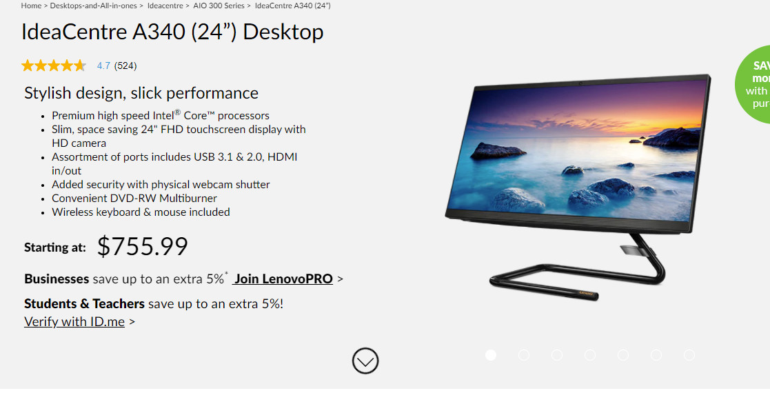 缩略图 | 快抢！Lenovo 联想黑五大促，精选笔记本电脑、台式机、一体机等3折起！