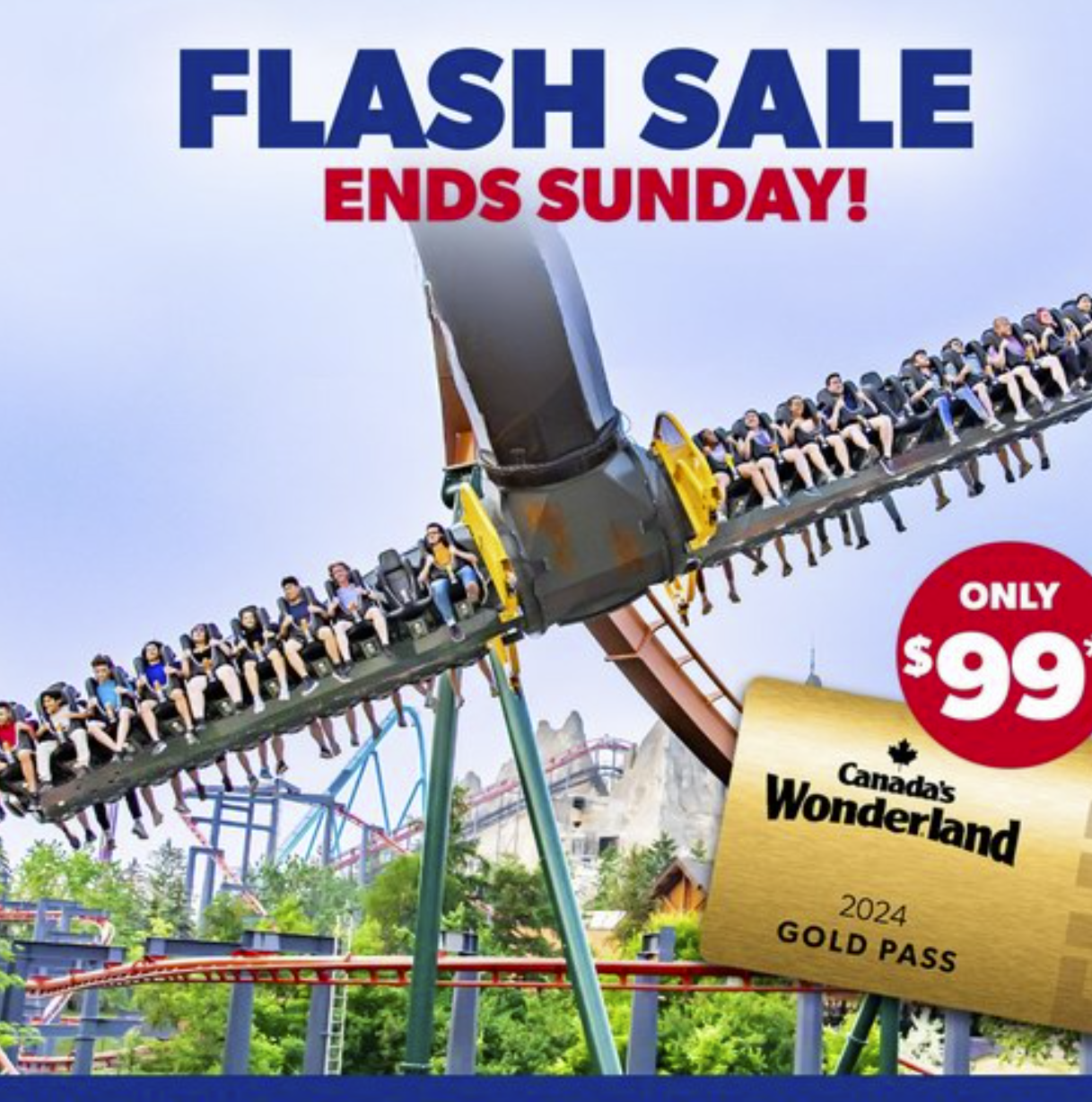 缩略图 | 快抢！Canada's Wonderland 奇幻乐园 闪购！购2024年季票送今年季票，续费送秋季Fast Lane Plus+亲友单日门票！