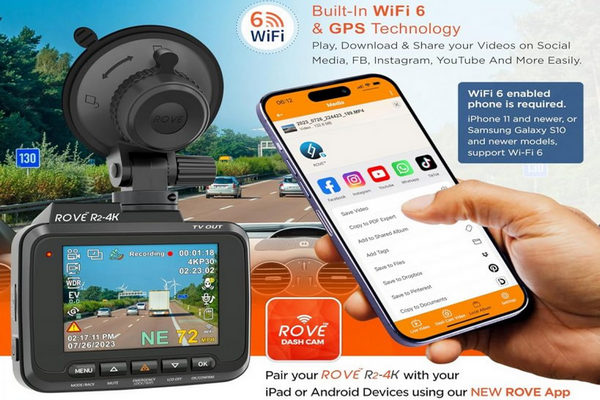 缩略图 | 4K行车纪录仪：内置WiFi与GPS，打6.3折，现价94.99