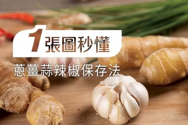 缩略图 | 【葱姜蒜辣椒保存法】一张图秒懂！冷藏、冷冻还是常温？快学起来！