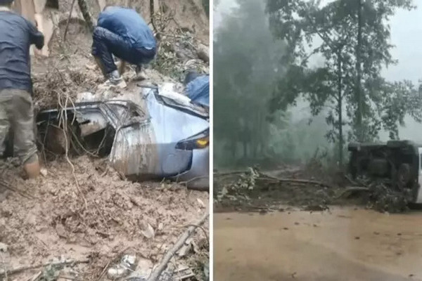 缩略图 | 云南普洱山体滑坡，车辆被埋，5人遇难！