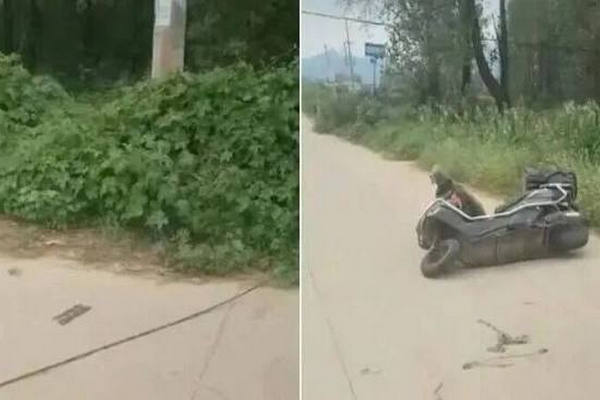 缩略图 | 司机见路面不平，好心拉绳提醒，女子路过被勒住颈部，不幸身亡！