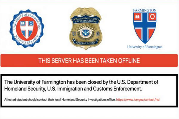 缩略图 | 美政府再设假大学钓鱼执法 逮捕138名“国际学生”