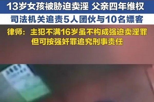 缩略图 | 15岁女孩胁迫13岁闺蜜多次卖淫被判5年半，10名嫖客均已获刑！