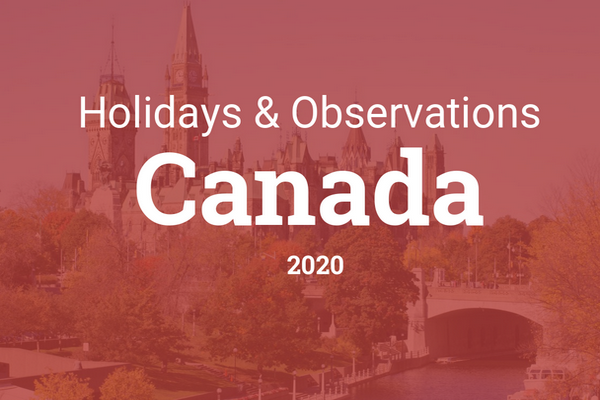 缩略图 | 2020年加拿大法定假期 (2020 Canadian Statutory Holidays)