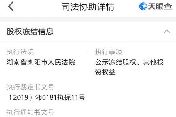 缩略图 | 罗永浩所持锤子科技股权被冻结，涉及金额1亿元