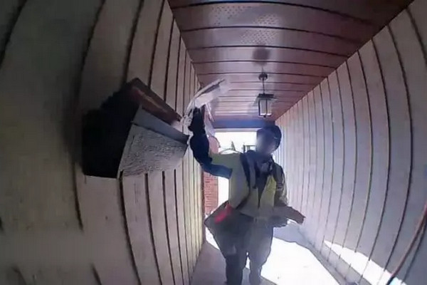 缩略图 | 加拿大邮政投递员神操作，沮丧的顾客追着他取包裹！