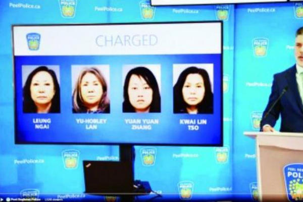 缩略图 | 诱逼13名华裔女子卖淫，加拿大华人大妈4人帮落网！