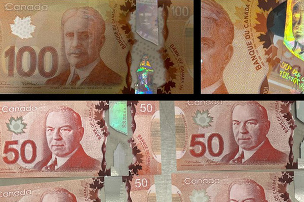 缩略图 | 警方提醒：安省出现高质量假钞，涉$20、$50、$100面值！