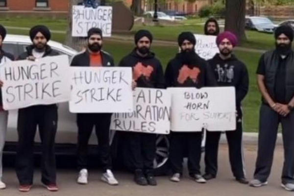 缩略图 | 加拿大留学生绝食抗议第4天，滴水未进！