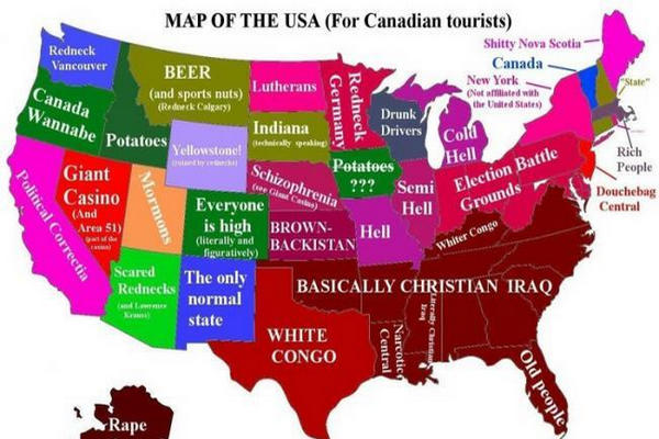 缩略图 | 加拿大人眼中的《美国旅行地图》：看完后让你不想去