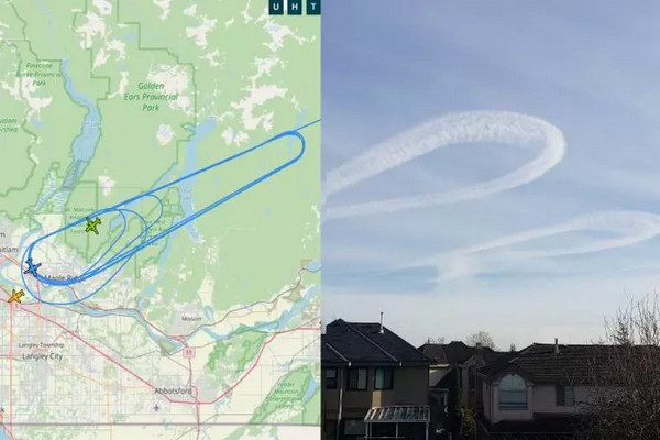 缩略图 | 加拿大航班遇浓雾无法降落，空中盘旋一小时画图！